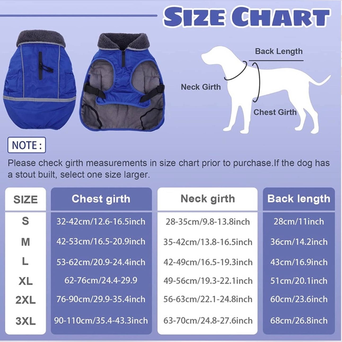 IKIPUKO Dog Winter Coat, Waterproof Windproof Dog Snowsuit Warm (Orange XL)