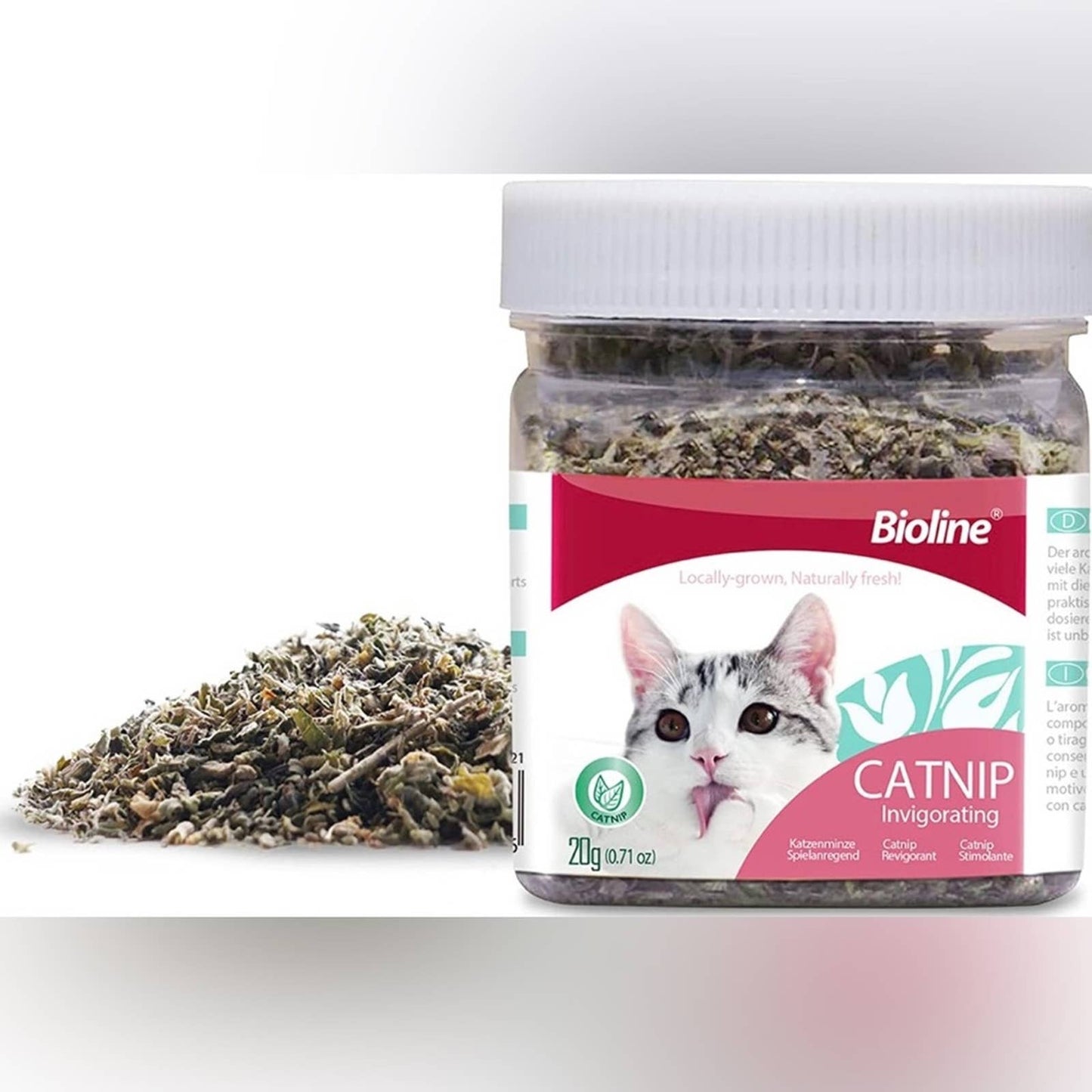 Bioline Catnip Organic Premium Potent Catnip Blend Safe for Cats Use on Cat Toys