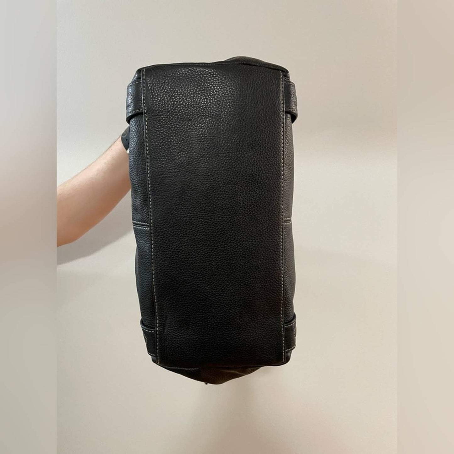 Tignanello Black Leather Hand Bag