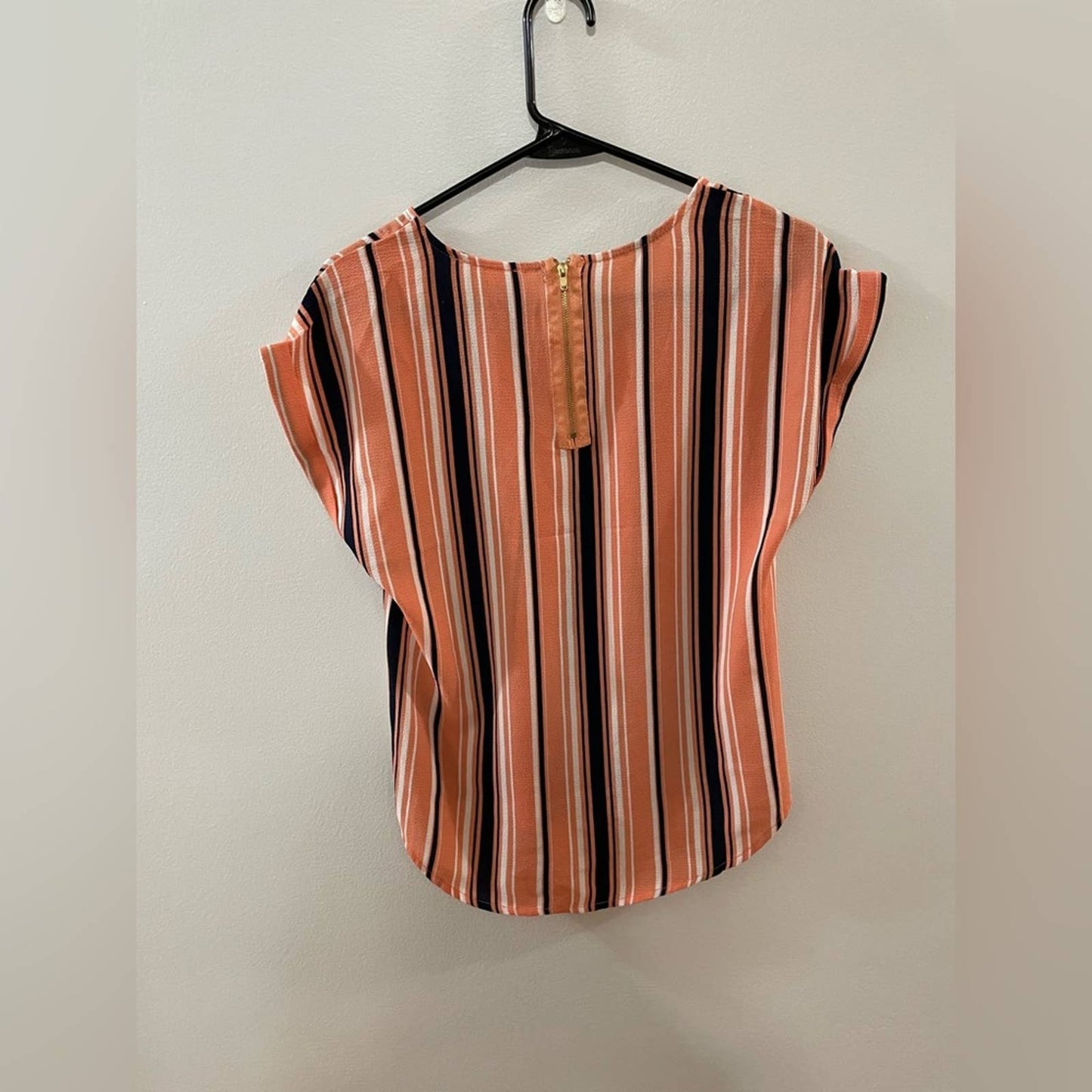 NWT SM Pink Rose Striped Blouse