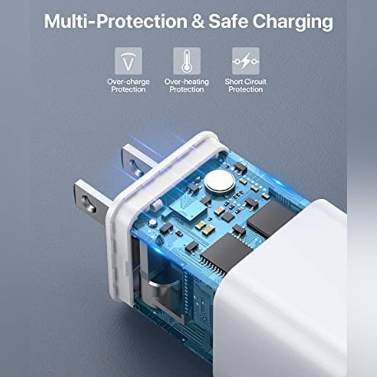 FEGO 20W USB C PD Fast Charger, Compact 20W Charger USB-C Wall Charger