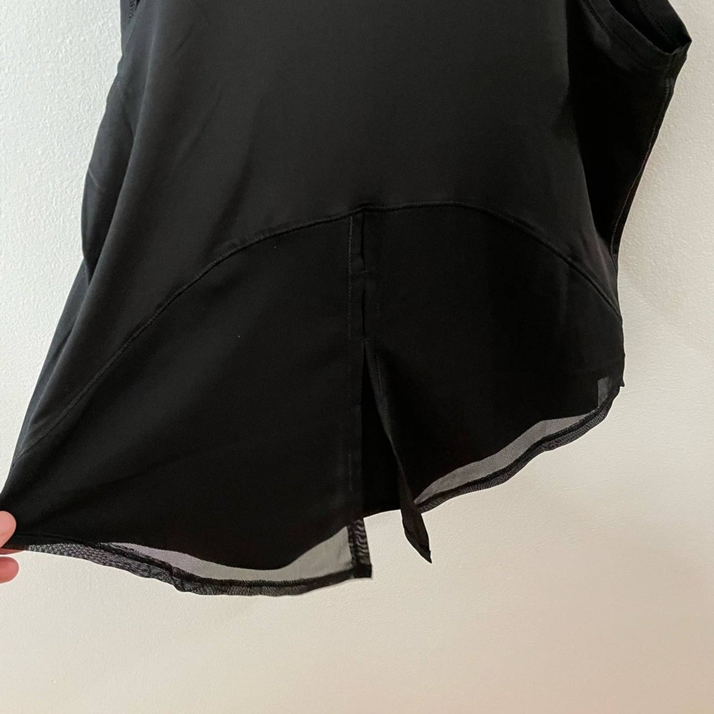 NWT SM AVIA Black Meshback Workout Top