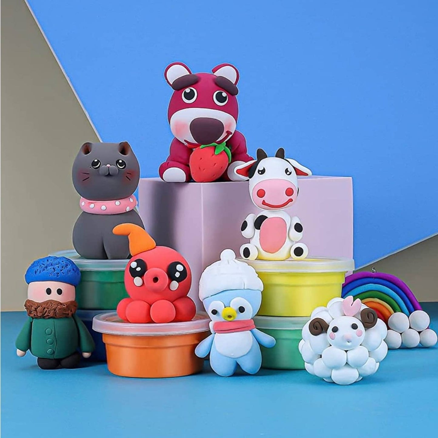 ifergoo Modeling Clay Kit - 24 Colors Magic Air Dry Ultra Light Clay