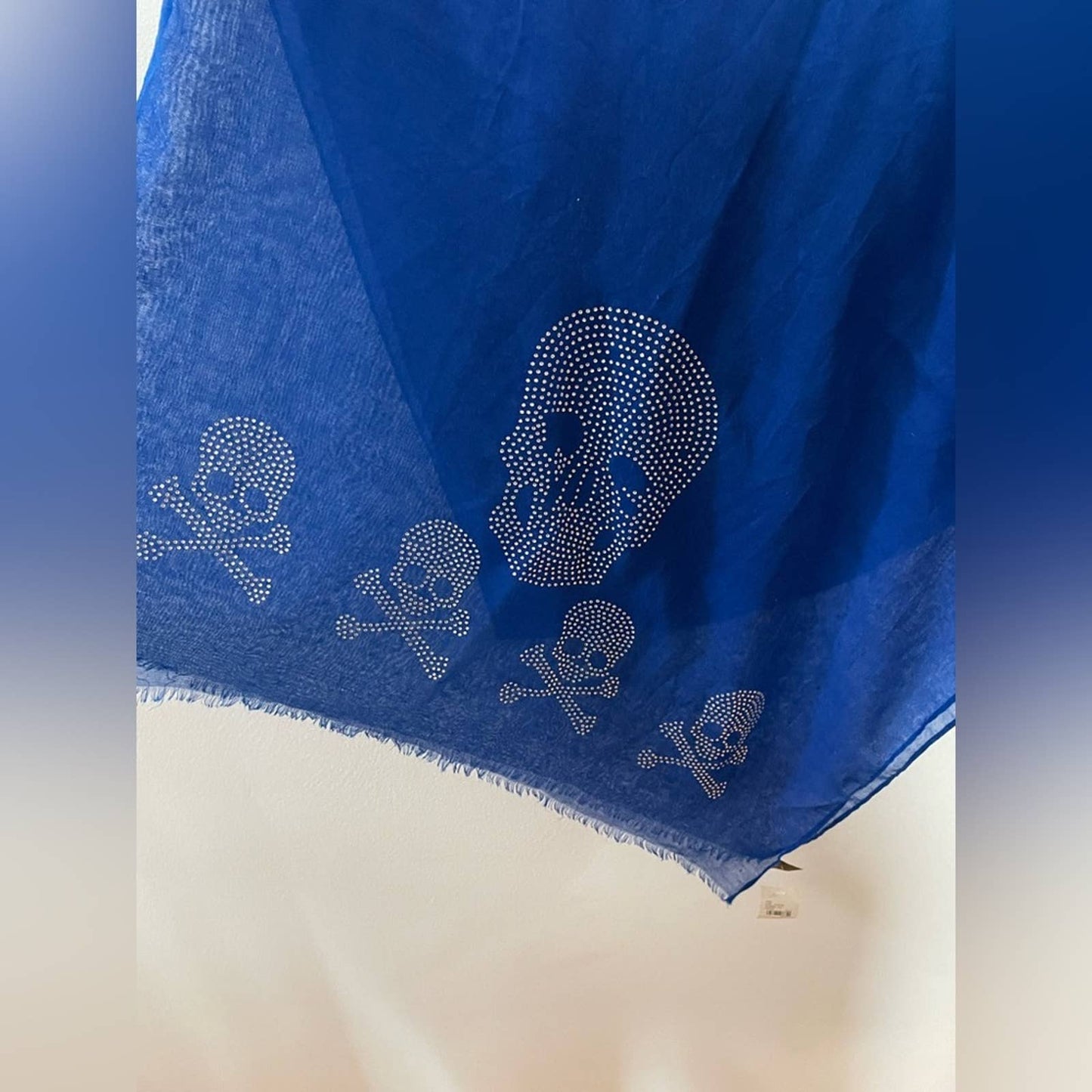 Lane Bryant Blue Skull Scarf