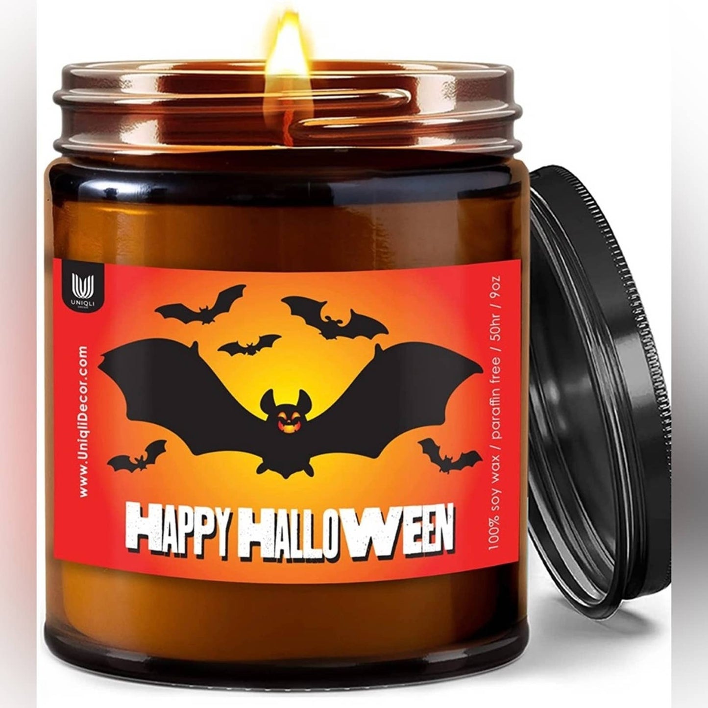 Happy Halloween Candle, Jasmine & Sandalwood, Halloween Candle