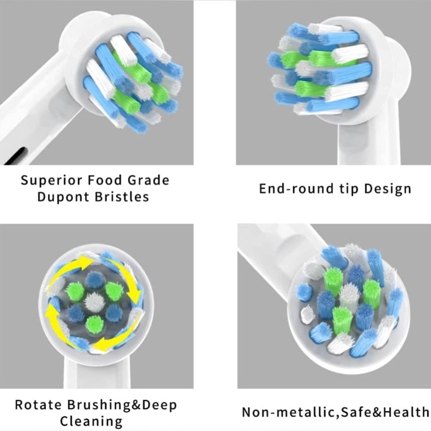 YMPBO Replacement Heads for Oral B Braun Toothbrush EB50 Cross Action 8 pack