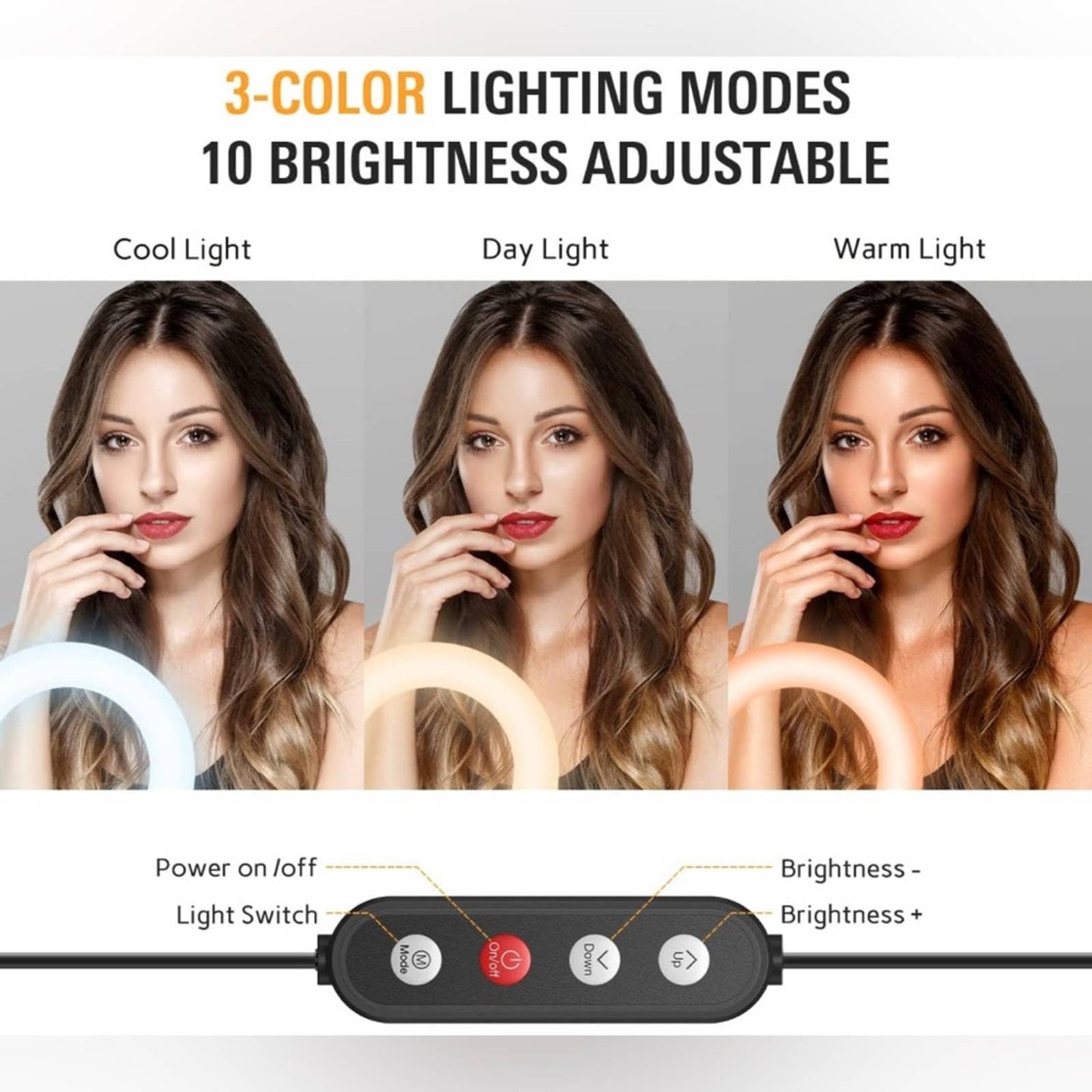 Kaiess Video Conference Lighting, 6.5" Clip on Ring Light for Computer Laptop