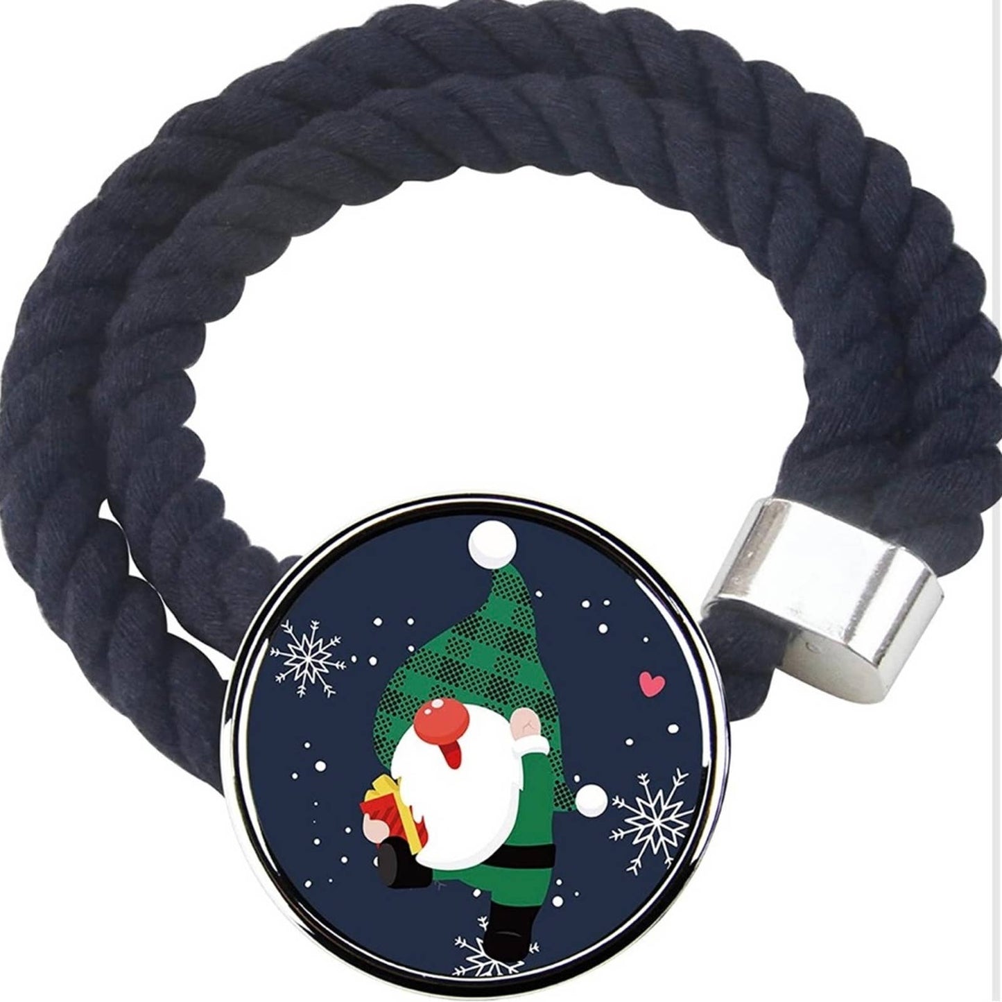 Porlau Christmas Curtain Tieback Cotton Rope Curtain Tie Backs, Navy