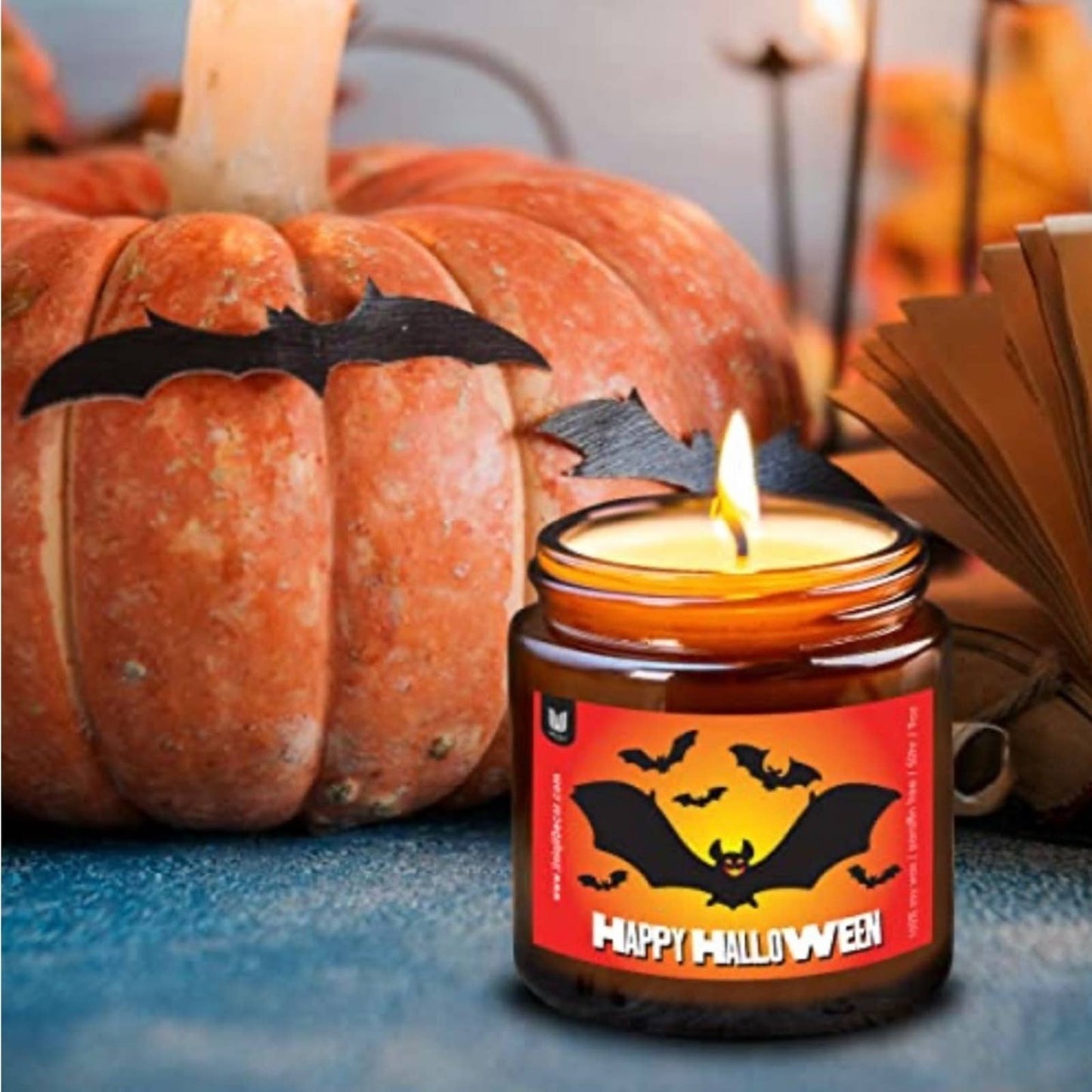 Happy Halloween Candle, Jasmine & Sandalwood, Halloween Candle