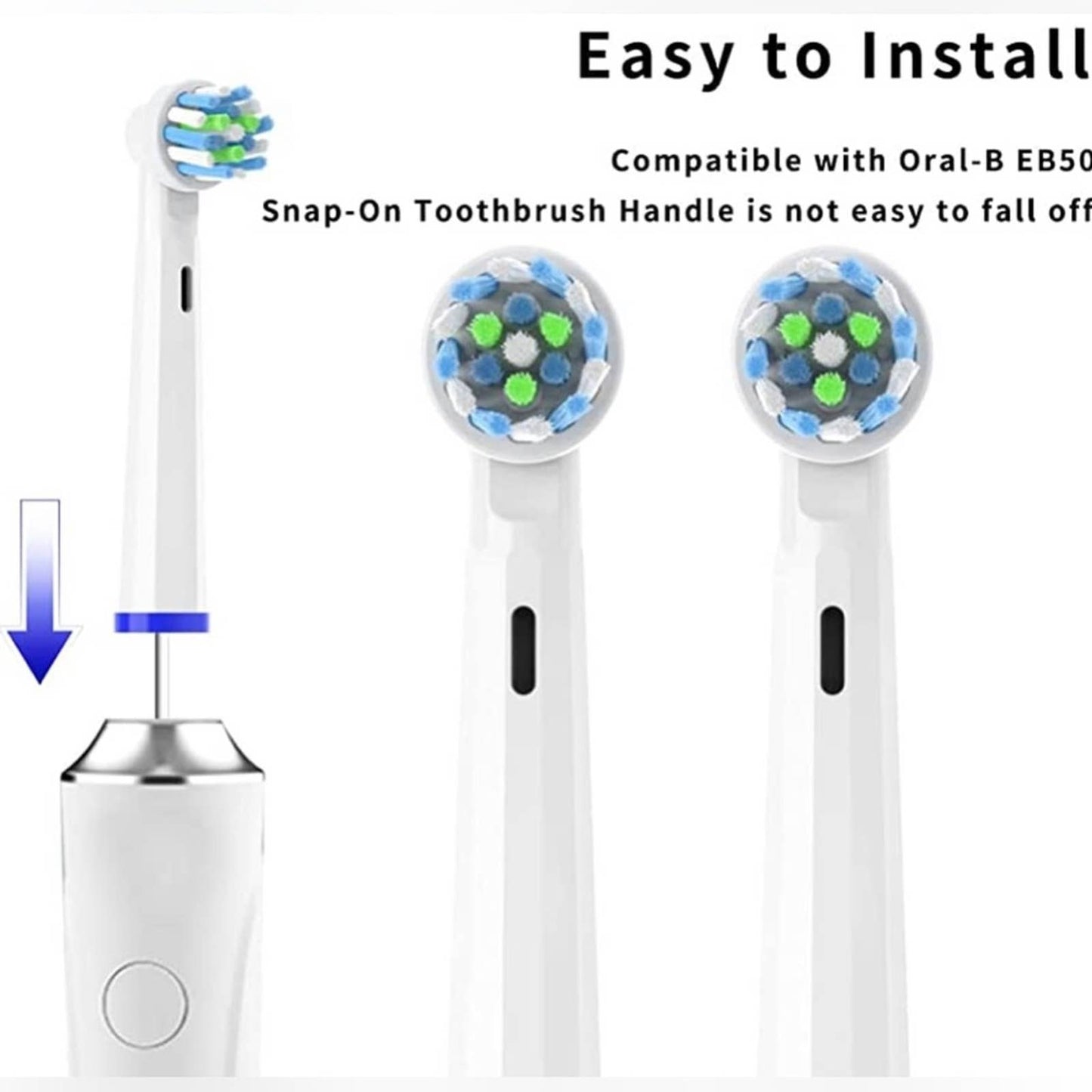 YMPBO Replacement Heads for Oral B Braun Toothbrush EB50 Cross Action 8 pack