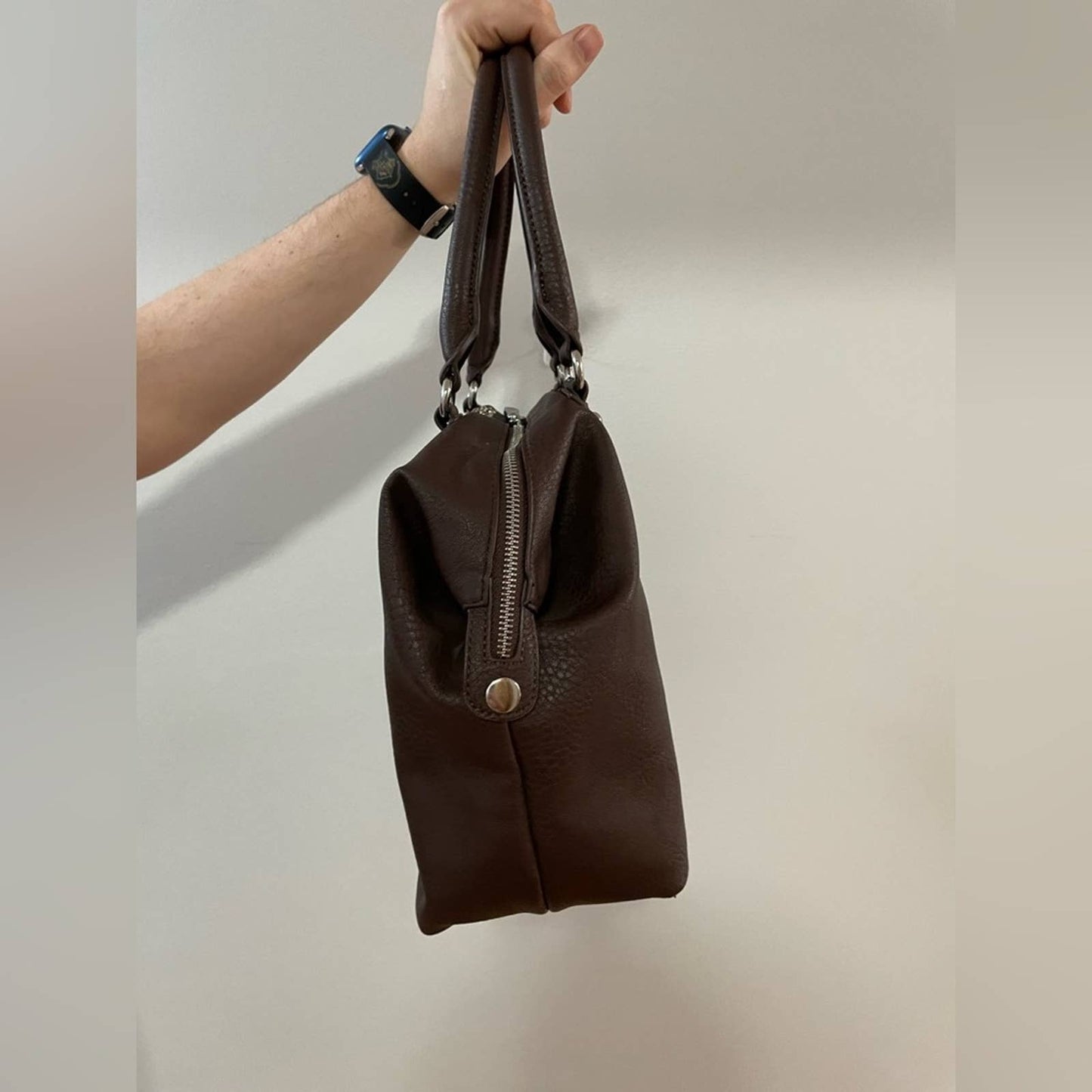 Charming Charlie Brown Studded Handbag