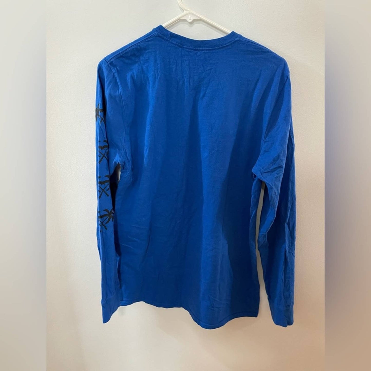 SM Blue Return to Sender Good Vibes Neon Skeleton Long Sleeve Shirt