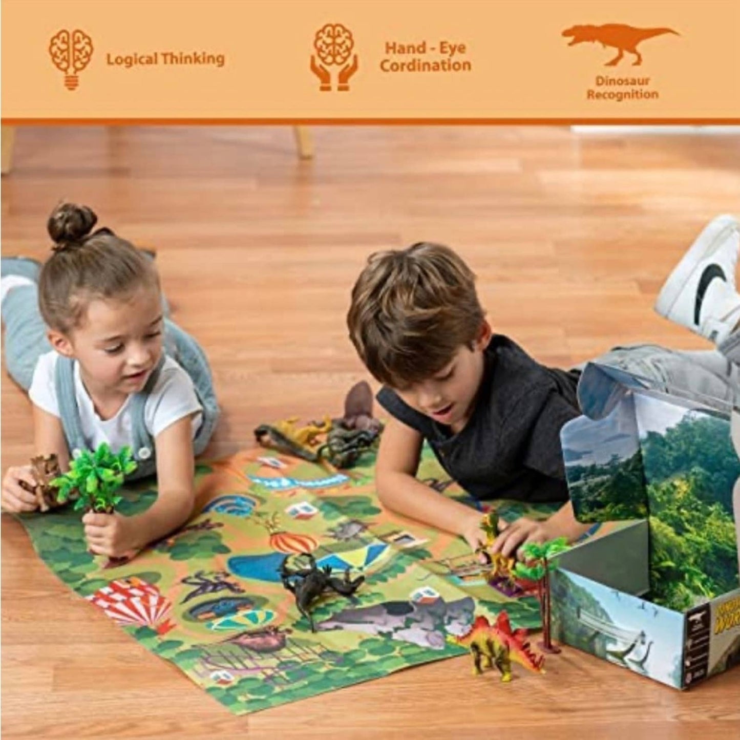 Dinosaur Toys for Kids Toys - 9 Realistic Dinosaurs Figures with Activities