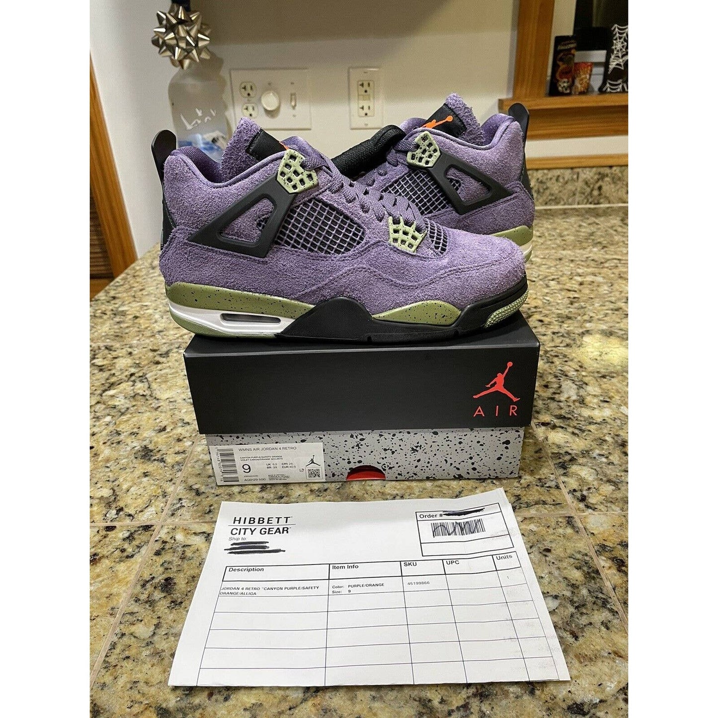 DS Air Jordan 4 Retro Canyon Purple Women’s Size 9 Men’s Size 7.5 *SHIPS FAST*