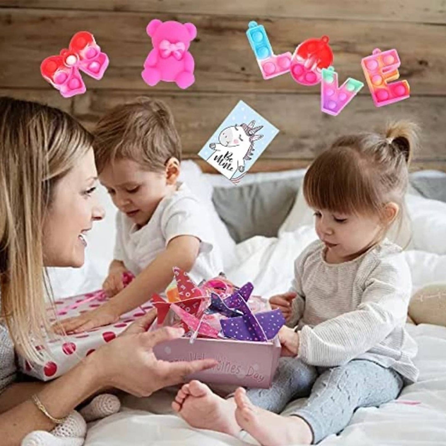 Happy Valentines Day Party Favors for Kids, Fidget Toys Pack, Birthday Gift Toys