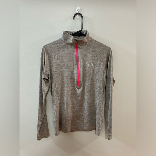 Pre-Owned SM Under Armour Grey/Pink Athletic Long Sleeve Shirt