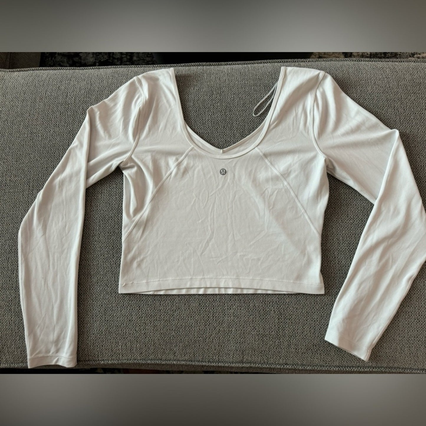 Pre-Owned Size 8 Lulu Lemon Align Long Sleeve White Shirt