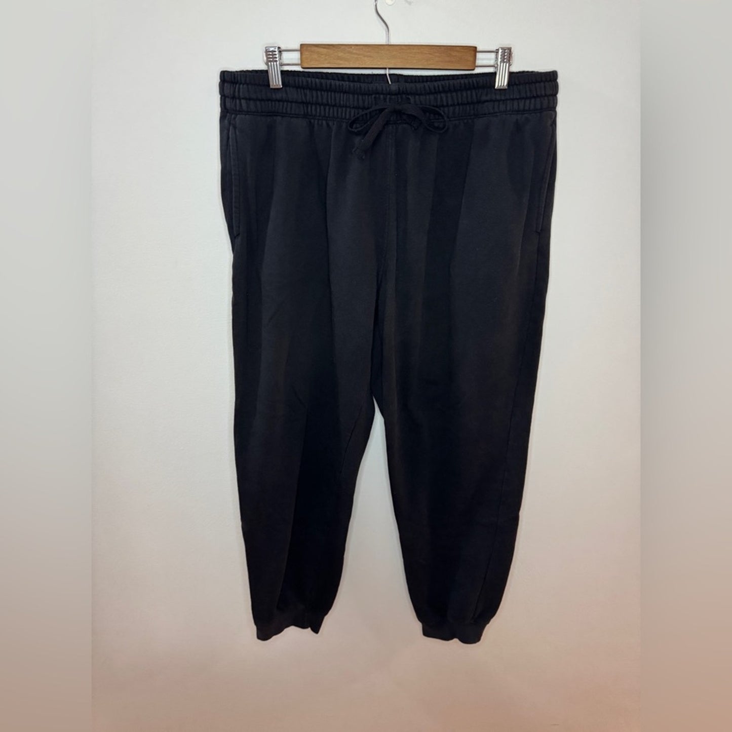 Pre-Owned XXL H&M Black Regular Fit Jogger Sweatpants