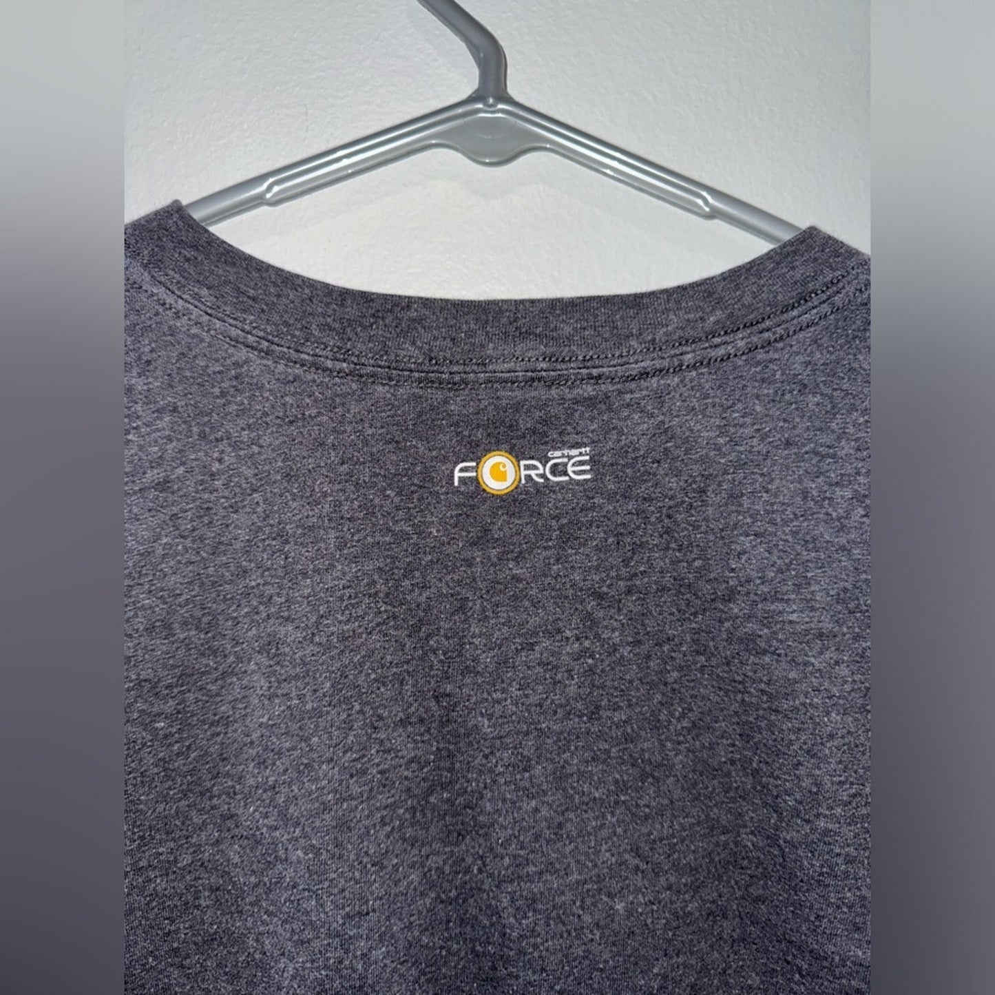 Pre-Owned MD Carhartt Force Grey Graphic Long Sleeve Shirt