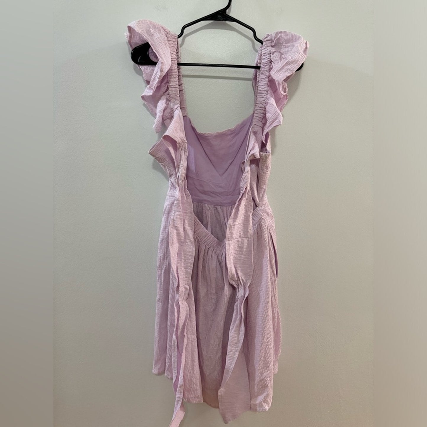 Pre-Owned LG Mi Ami Purple Tie-Back Ruffle Dress