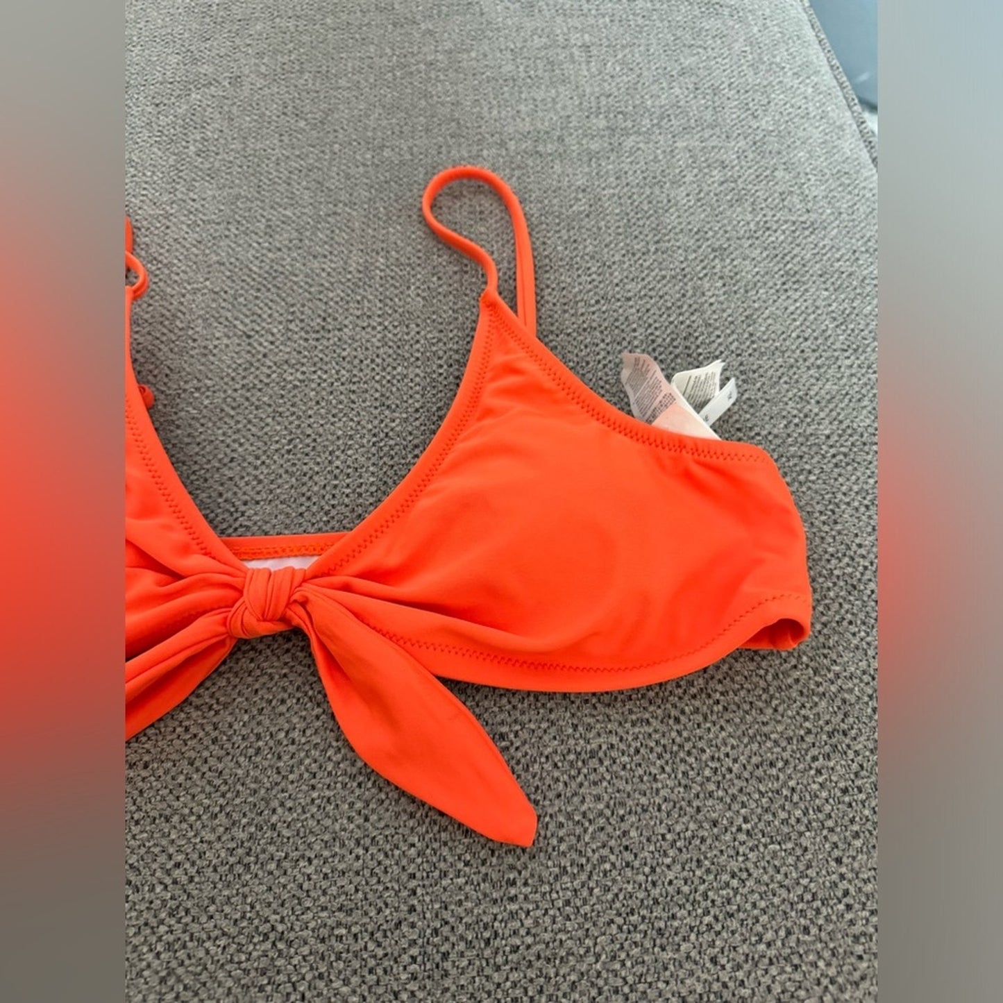 Pre-Owned XL Cupshe Orange Front Tie Bikini Top