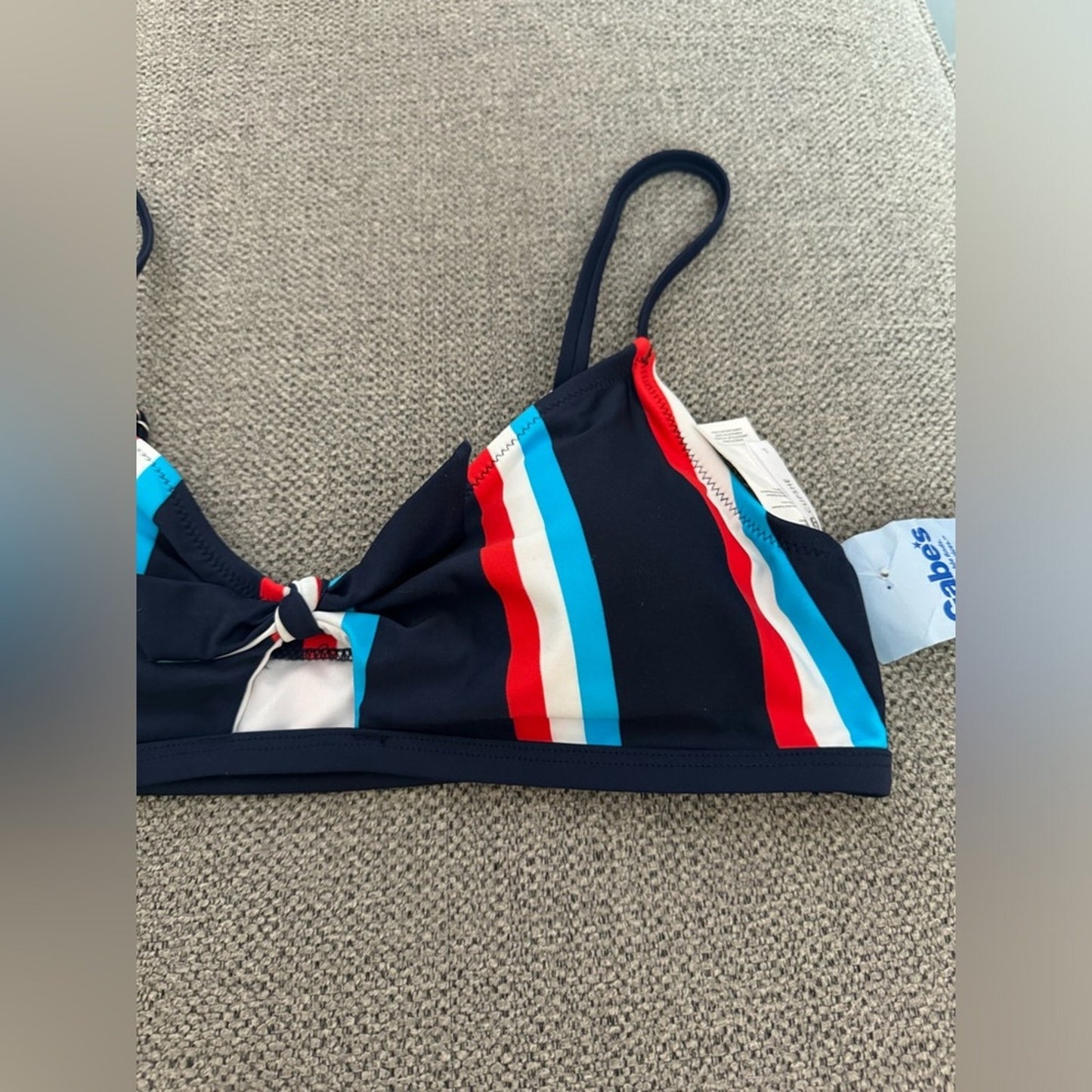 NWT LG Cupshe Red/White/Blue Bikini Top