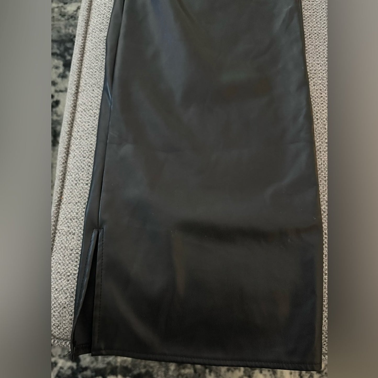 Pre-Owned Size 10 Missguided Black Pleather Pants