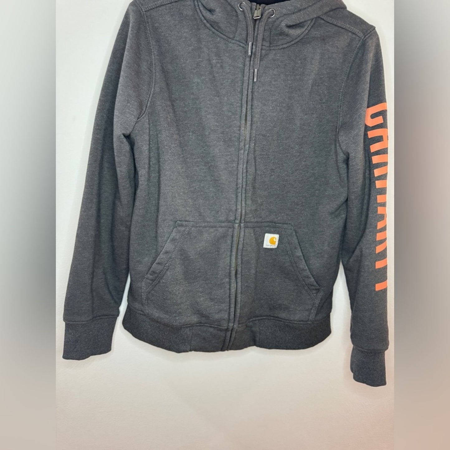 Pre-Owned SM Carhartt Dark Grey Rain Defender Zip Up Hoodie