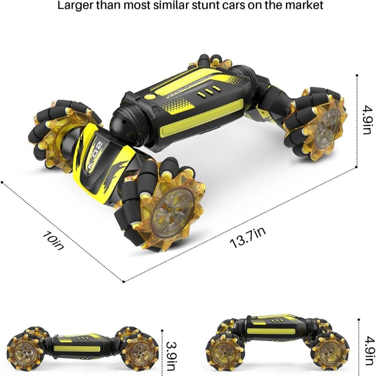 Gesture Sensing RC Stunt Car, 1:12 Large Drifting Remote Control Car