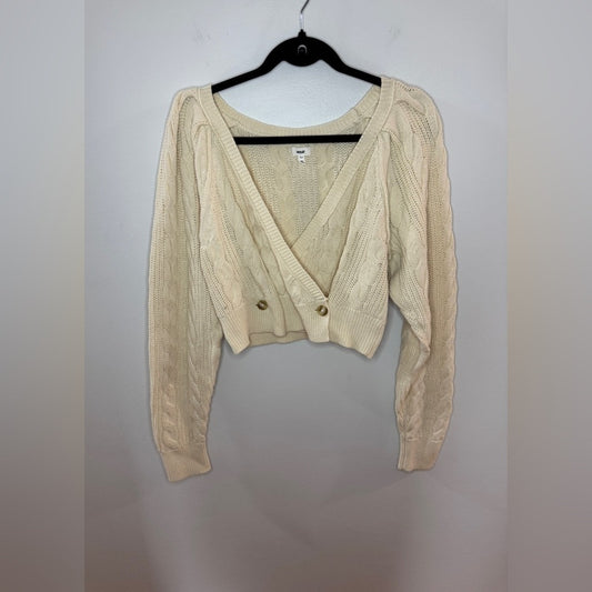 BNWOT SM Aerie Cream Knitted Cropped Sweater