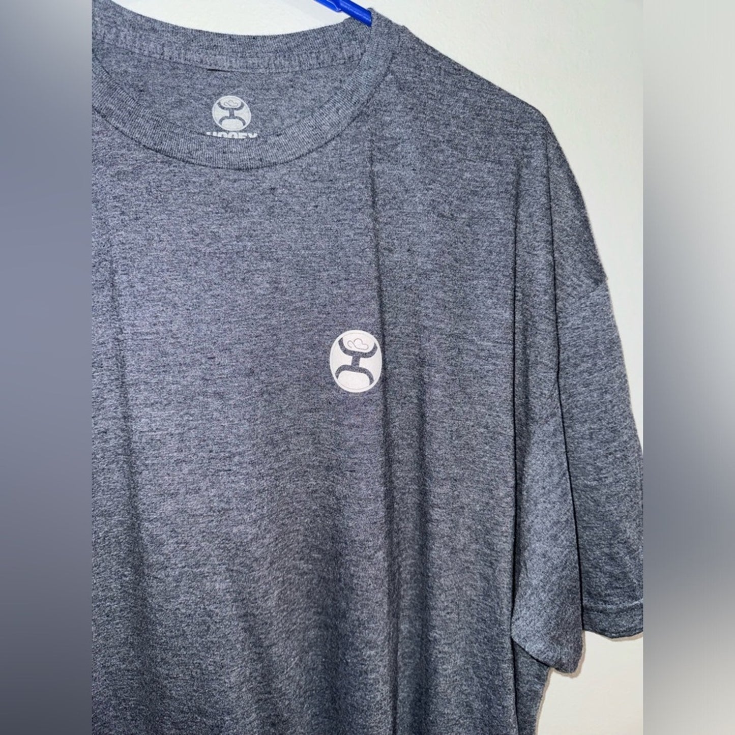 Pre-Owned XXL Hooey Dark Heather Grey Logo T-Shirt