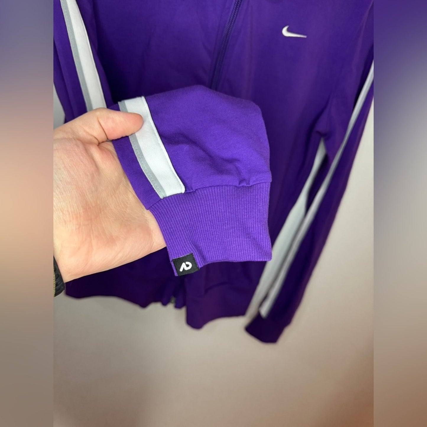 Pre-Owned LG Nike The Athletic Department Vintage Purple Zip-Up Hoodie