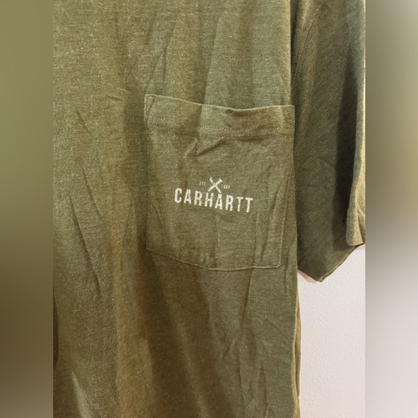 Pre-Owned SM Carhartt Green Pocket T-Shirt