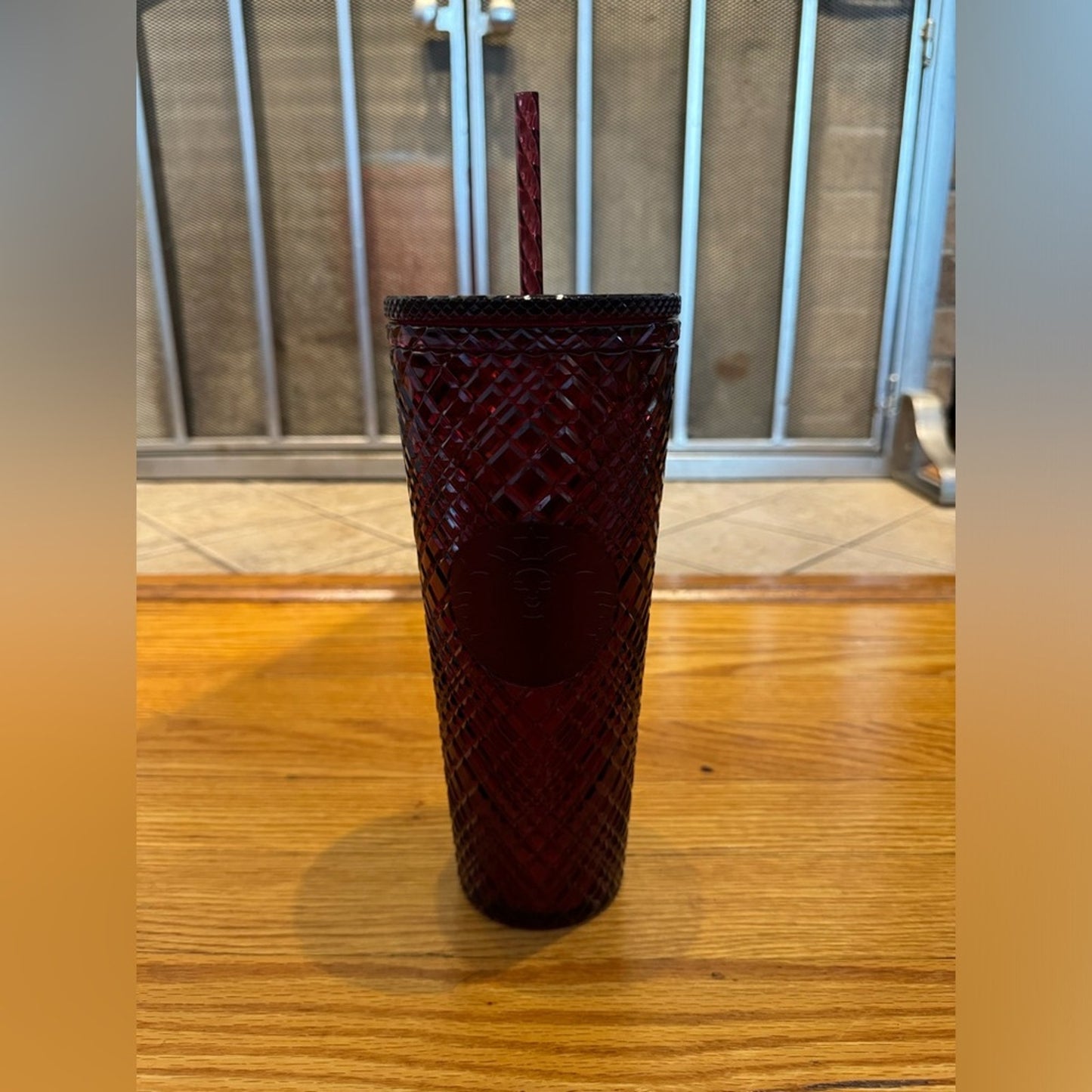 Pre-Owned Starbucks Christmas 2022 Red Merlot Jeweled Tumbler