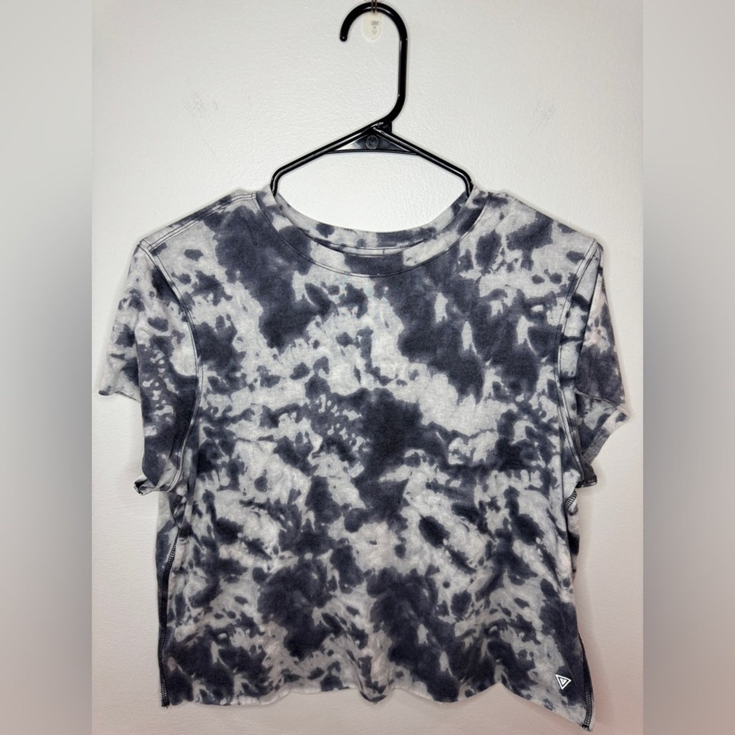 Pre-Owned LG Yogasmoga Navy and White Tie Dye T-Shirt