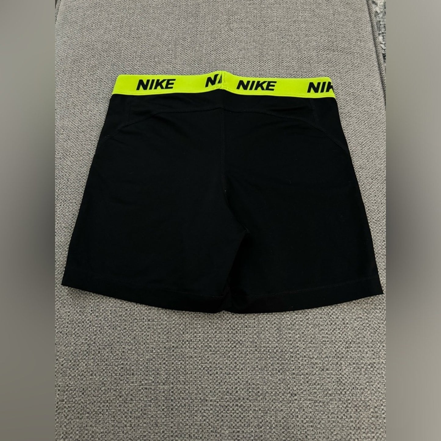 Pre-Owned LG Nike Pro Dri-Fit Black/Neon Green Shorts