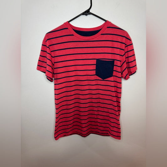 Pre-Owned SM Aeropostale Red and Blue Stripe T-Shirt