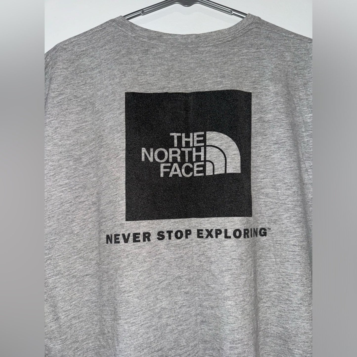 Pre-Owned XL The North Face Grey Logo T-Shirt