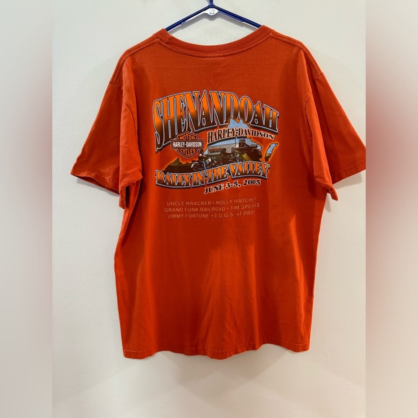 XL Harley Davidson Orange 2005 1st Annual Rally in the Valley Shenandoah s/s