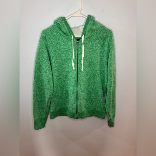 Pre-Owned XL American Eagle Green Knitted Zip-Up Hoodie