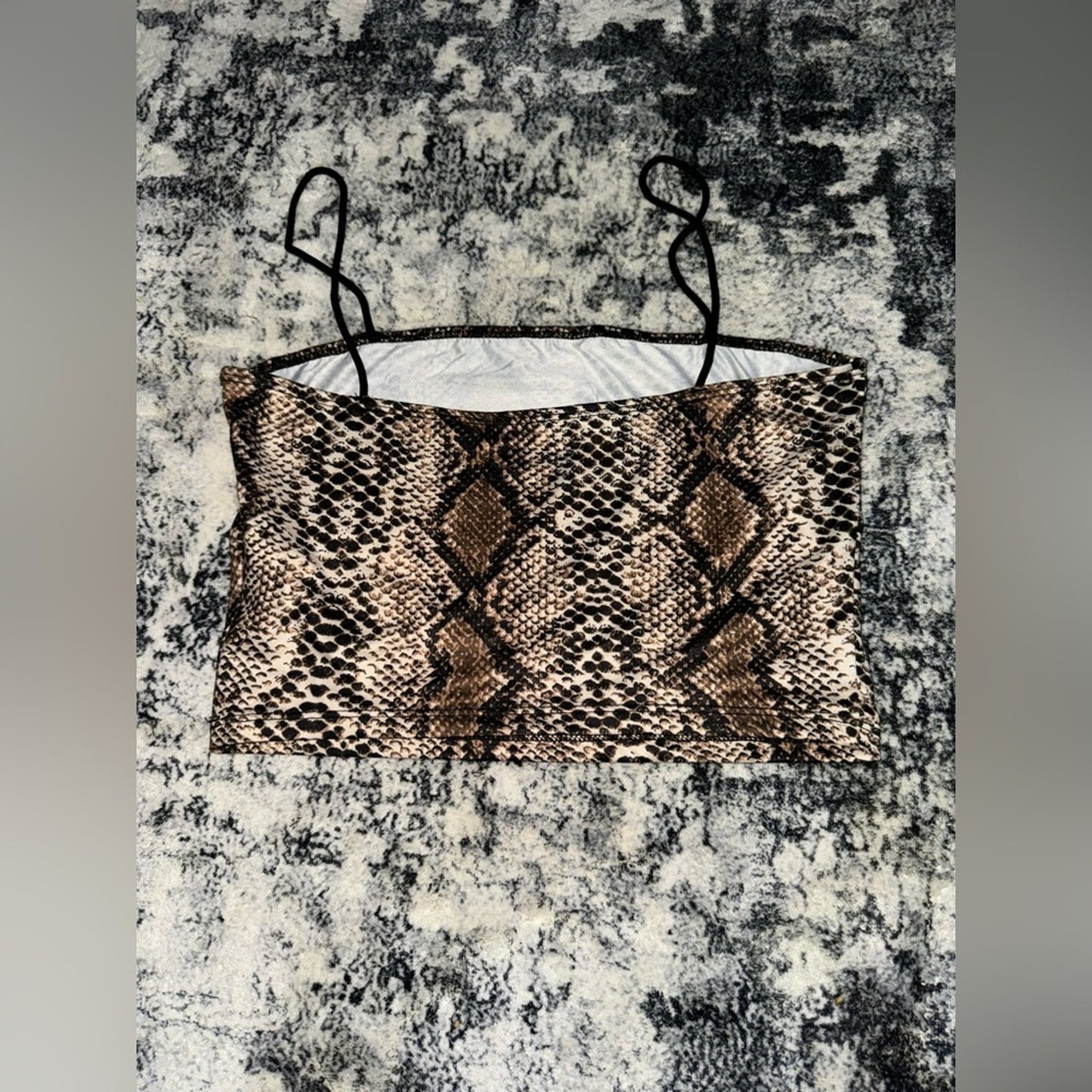 Pre-owned SM SHEIN Snake Print Tube Top