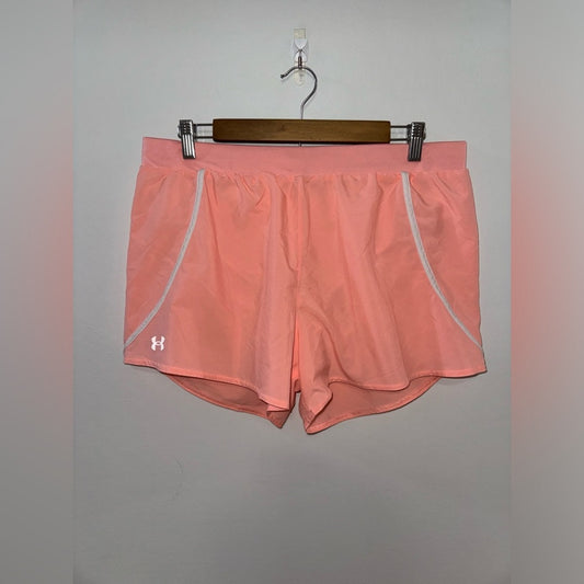 Pre-Owned LG Under Armour Loose Fit Pink Lined Athletic Shorts