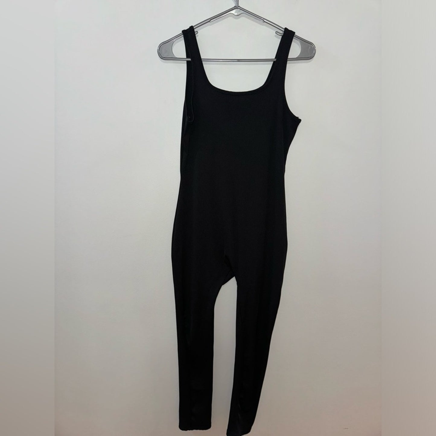 Pre-Owned MD Unbranded Black Ribbed Jumpsuit