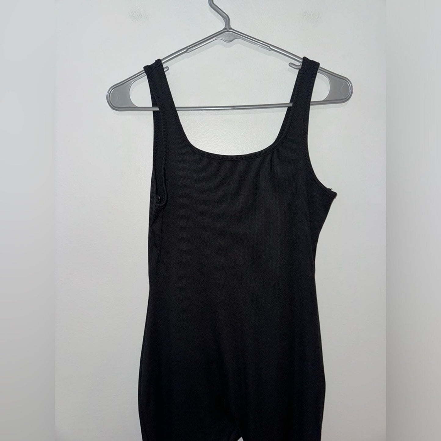 Pre-Owned MD Unbranded Black Ribbed Jumpsuit