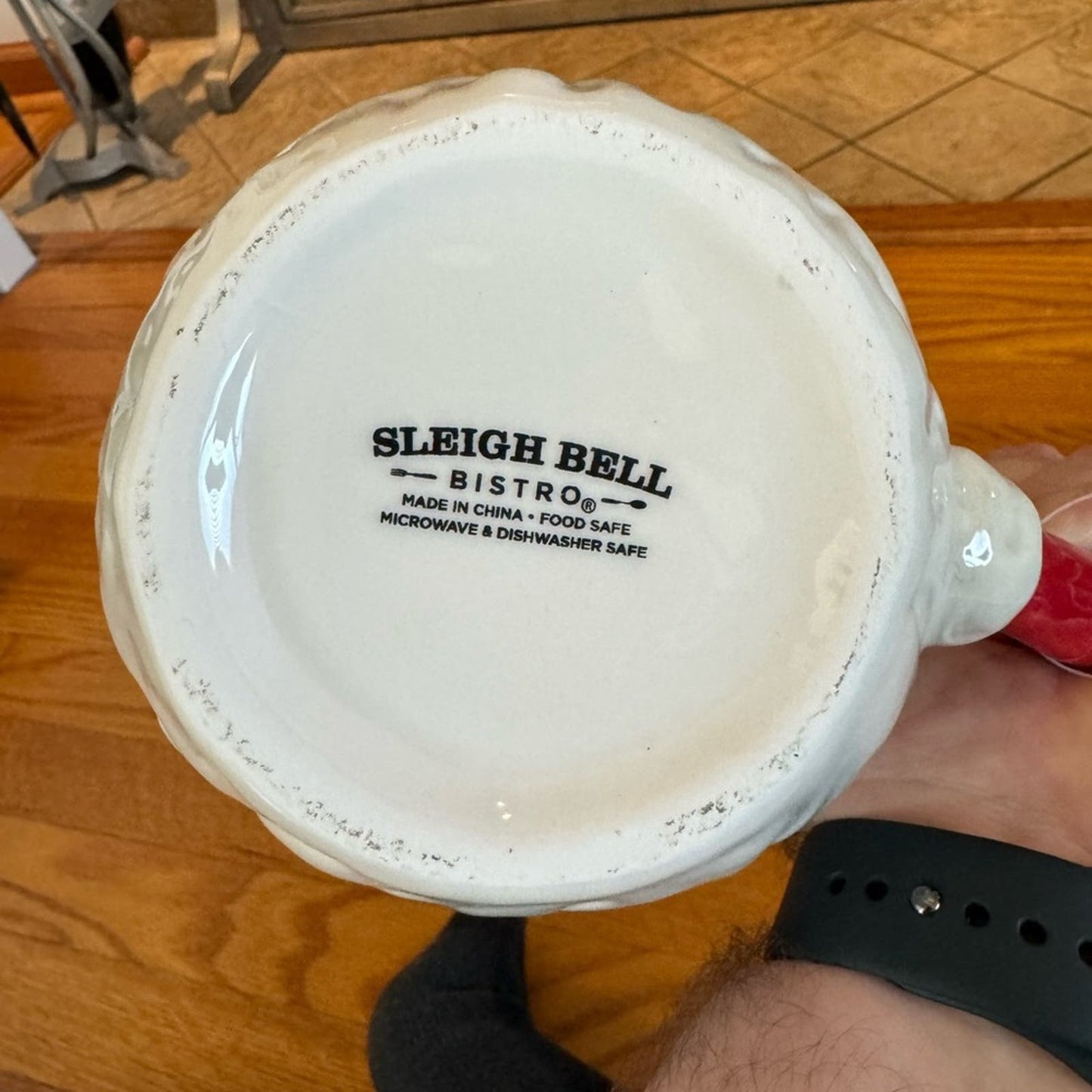 NWT Sleigh Bell Bistro Santa Coffee Mug