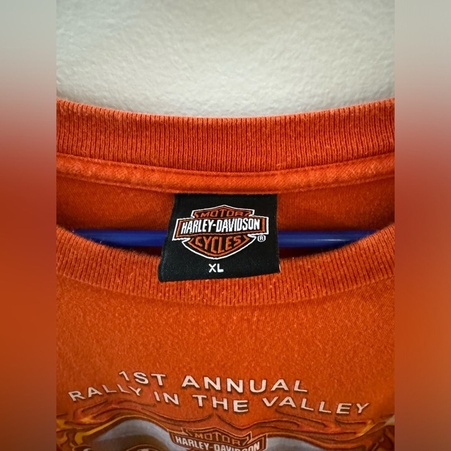 XL Harley Davidson Orange 2005 1st Annual Rally in the Valley Shenandoah s/s