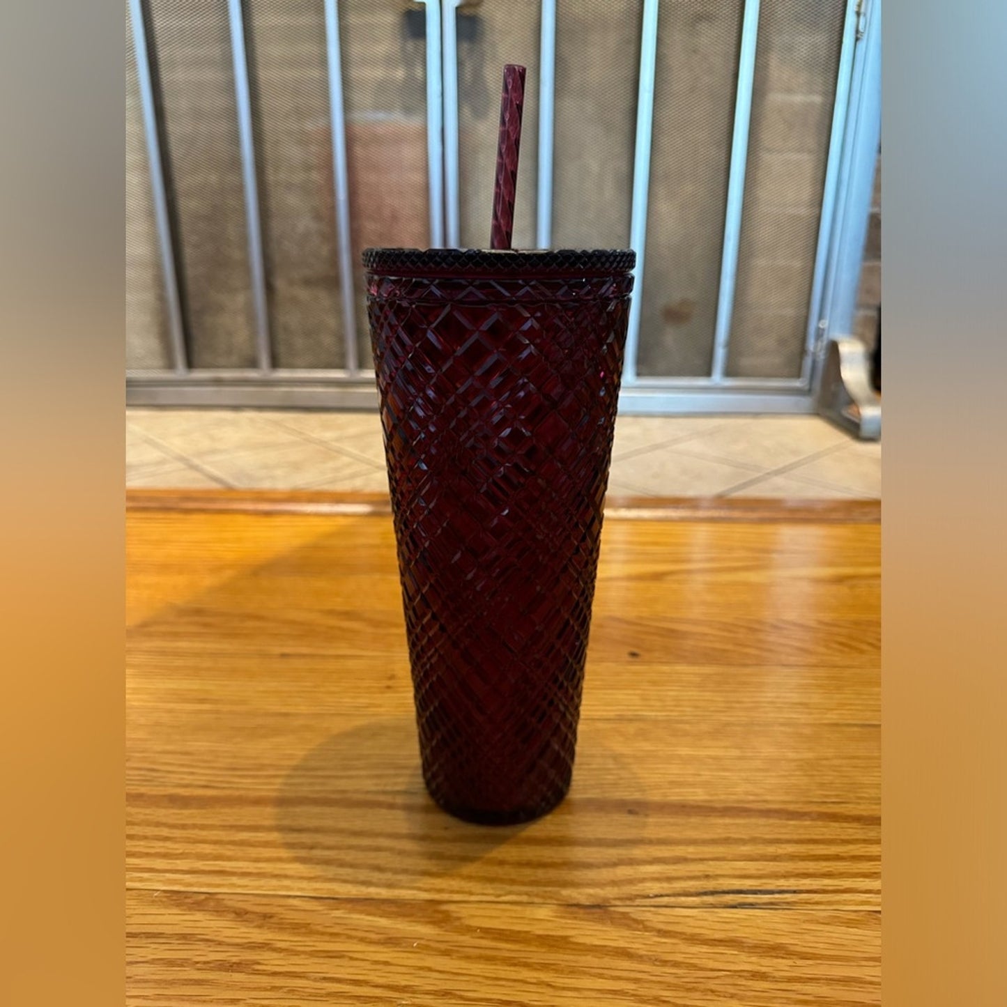 Pre-Owned Starbucks Christmas 2022 Red Merlot Jeweled Tumbler