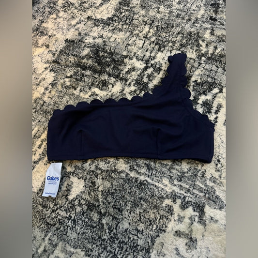 NWT MD Cupshe Navy One Strap Bikini Top