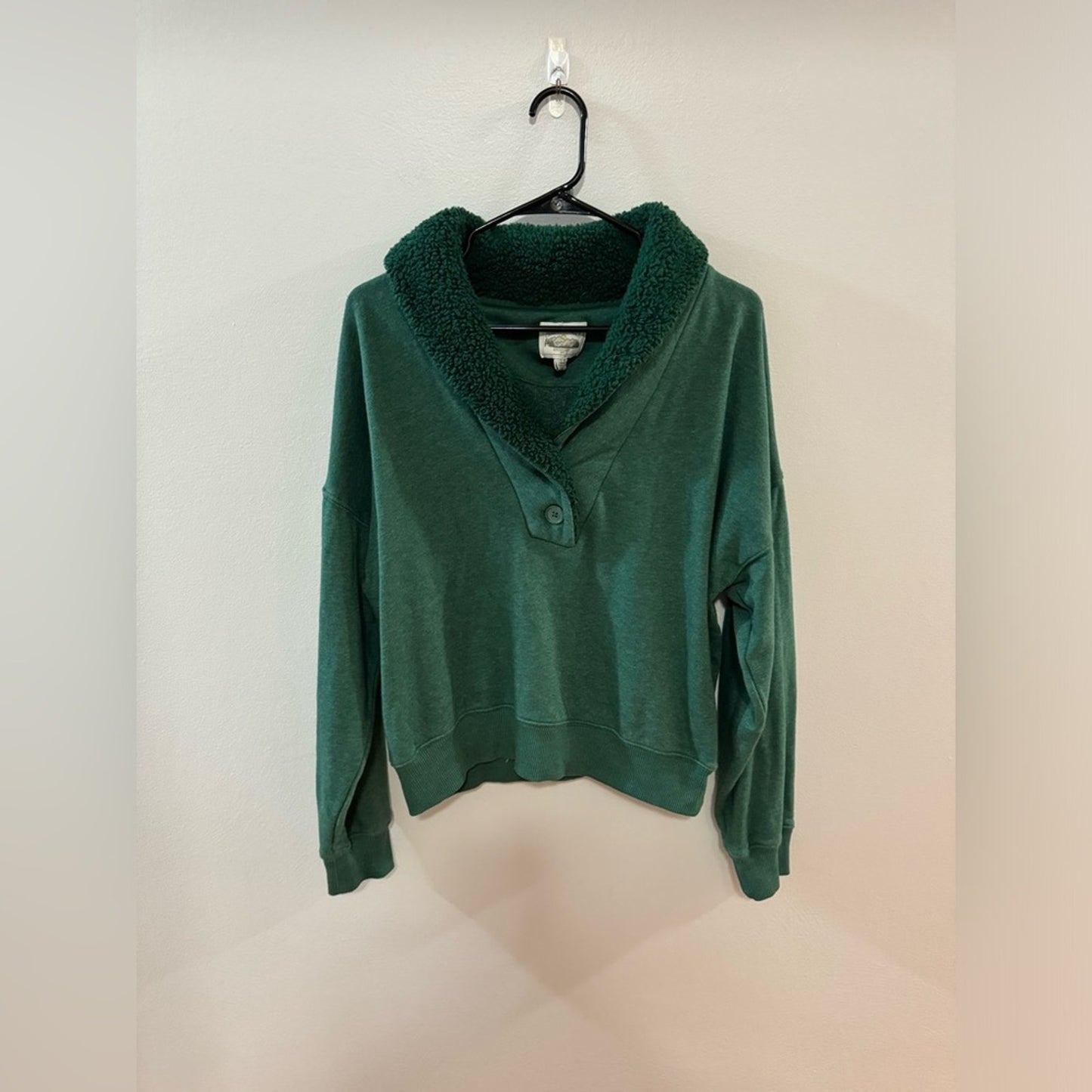 Pre-Owned MD American Eagle Green Quarter Button-Up Sweater