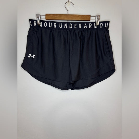 Pre-Owned LG Under Armour Black Loose Fit Athletic Shorts